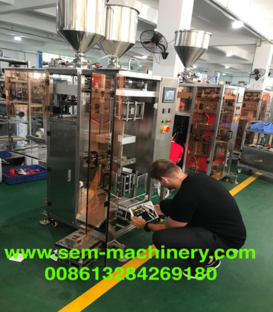 USA customer coming for inspection for sachet packing machine