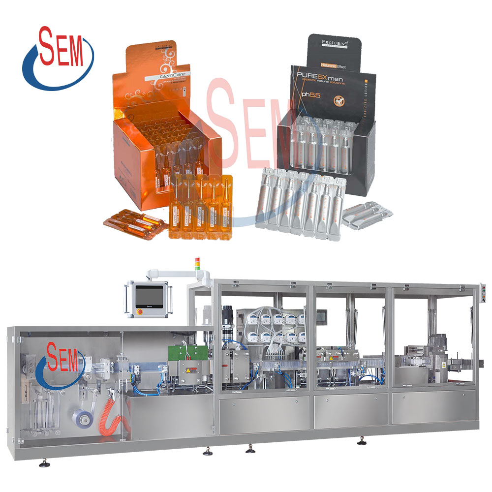 Fully automatic pvc pe plastic ampoule forming oral liquid filling sealing machine