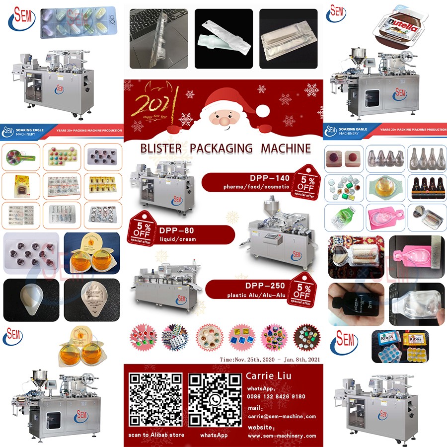 Liquid blister packing machine for chocolate butter  syrup jam honey