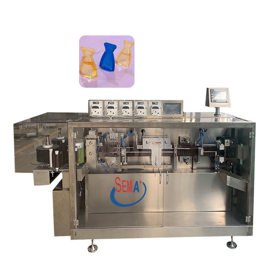 The automatic olive oil filling and packaging equipment was manufactured, packaged