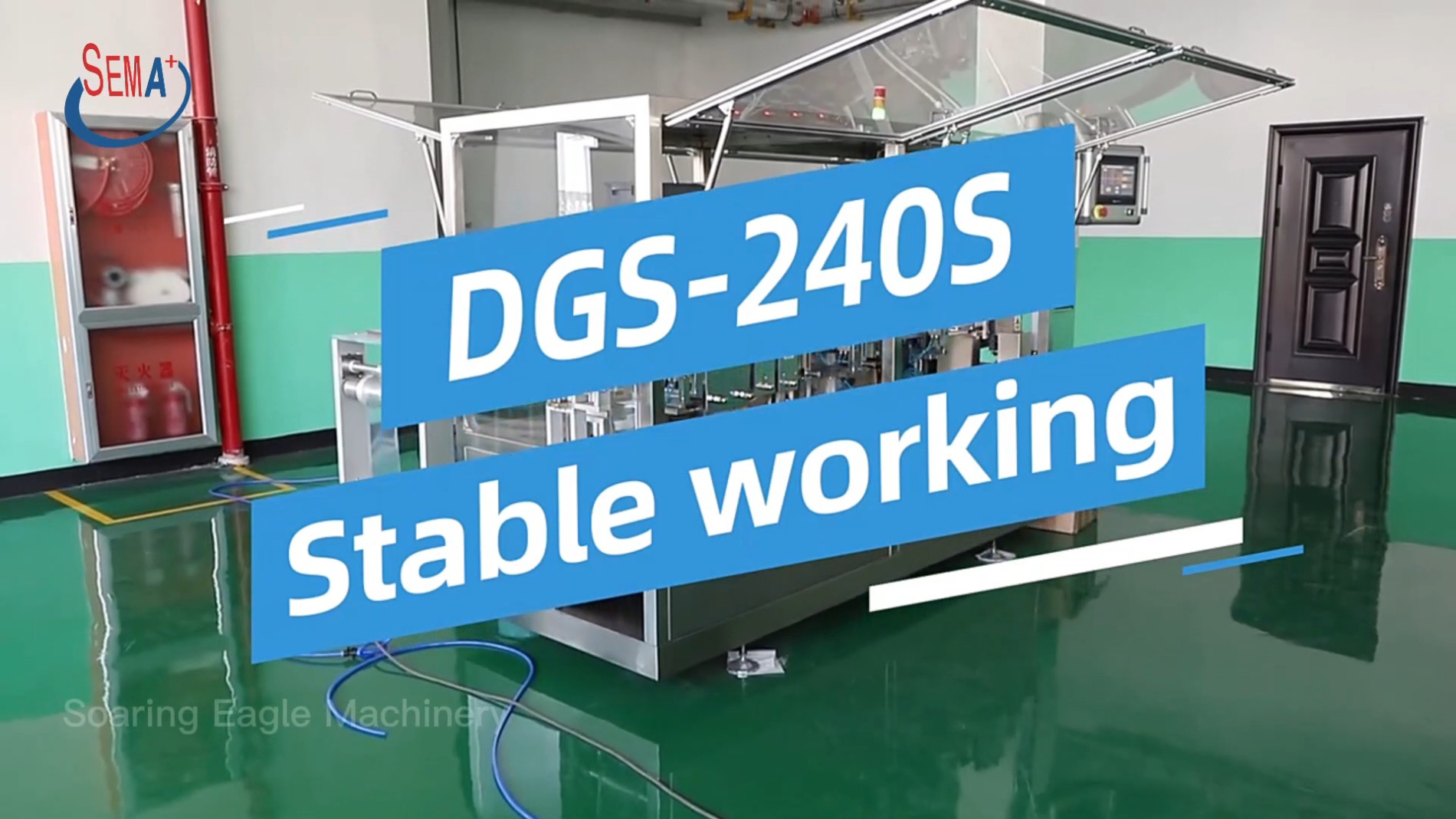 DGS 240S automatic plastic ampoule forming filling sealing packing machine