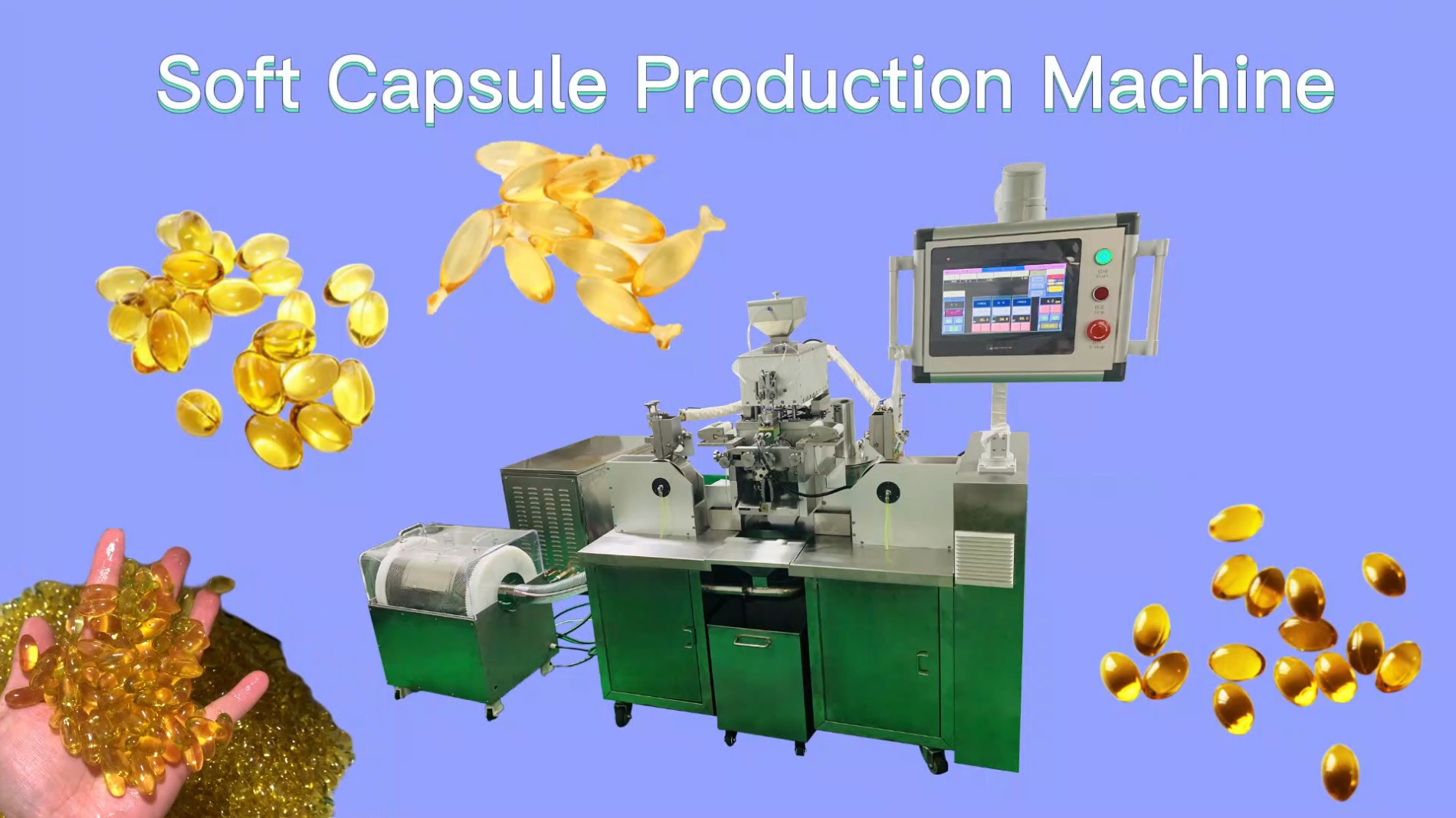 Automatic soft capsule production machine