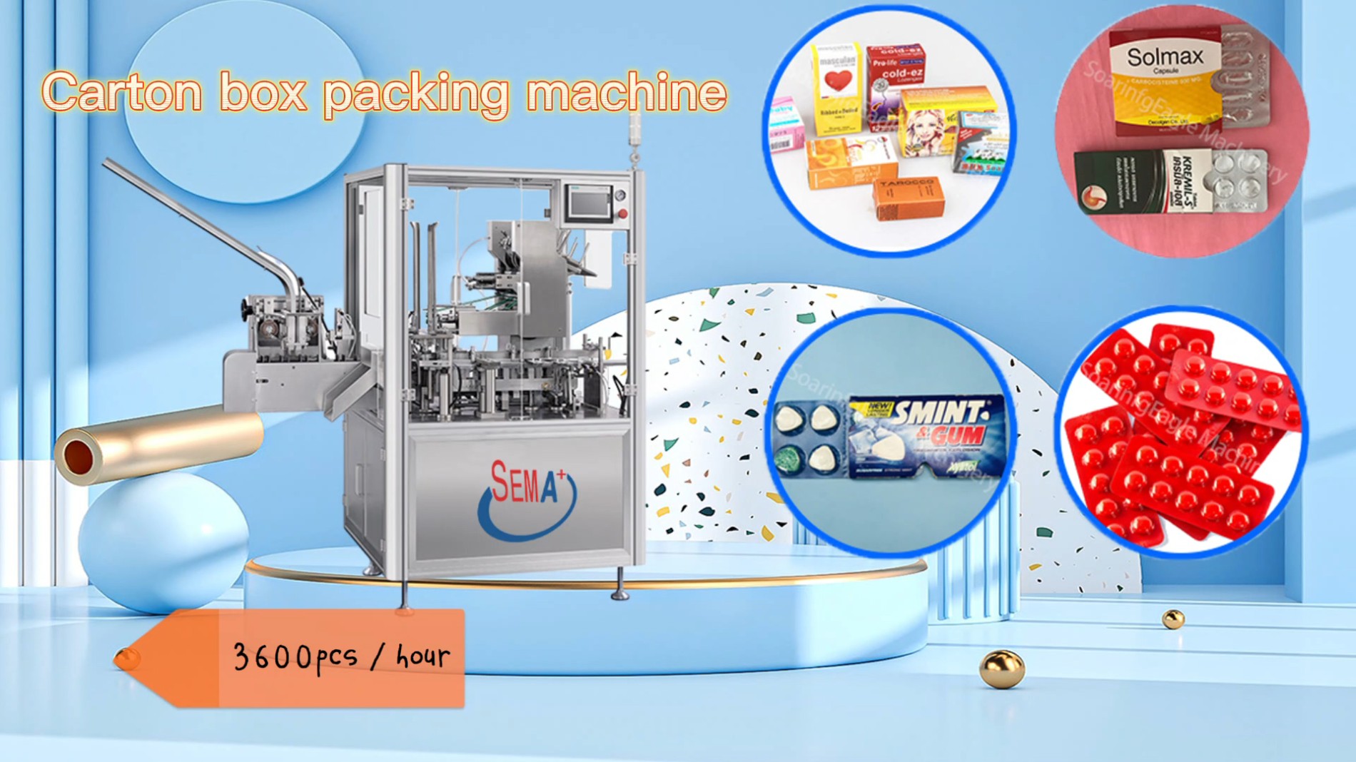 Auotmatic Blister carton box packing machine