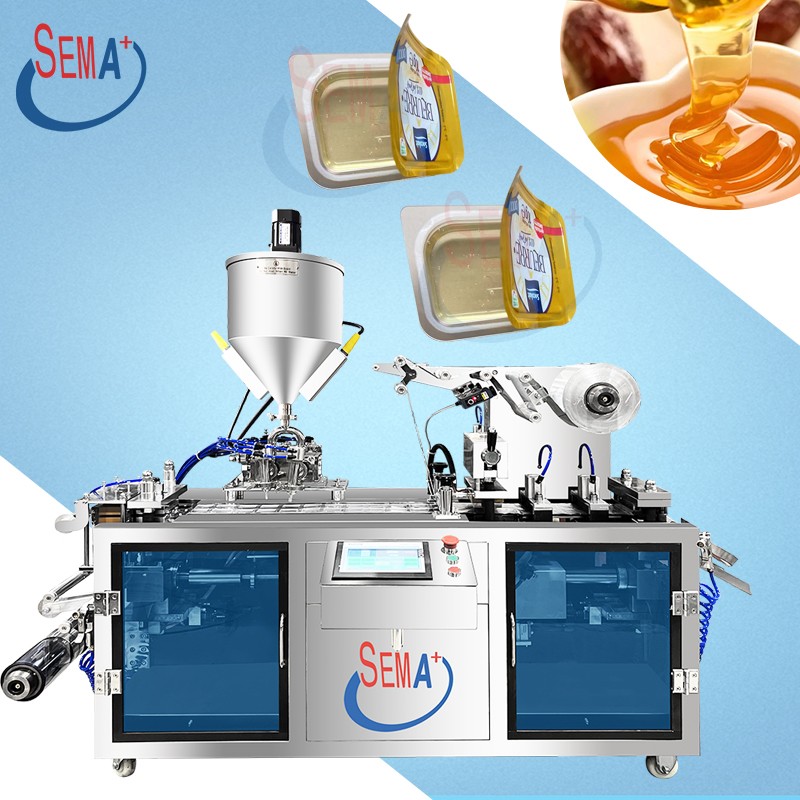 Automatic liquid honey butter packaging machine ketchup blister packaging machine
