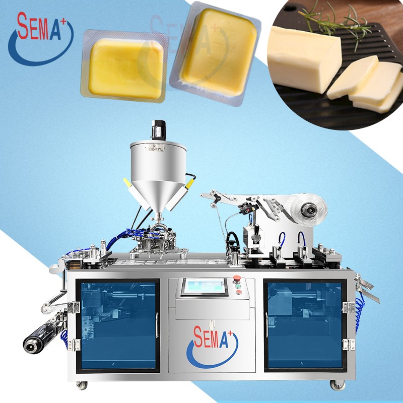 Automatic Flat Plate Thermoforming Mini Liquid Blister Packing Machine for Honey Butter Jam Olive Oil