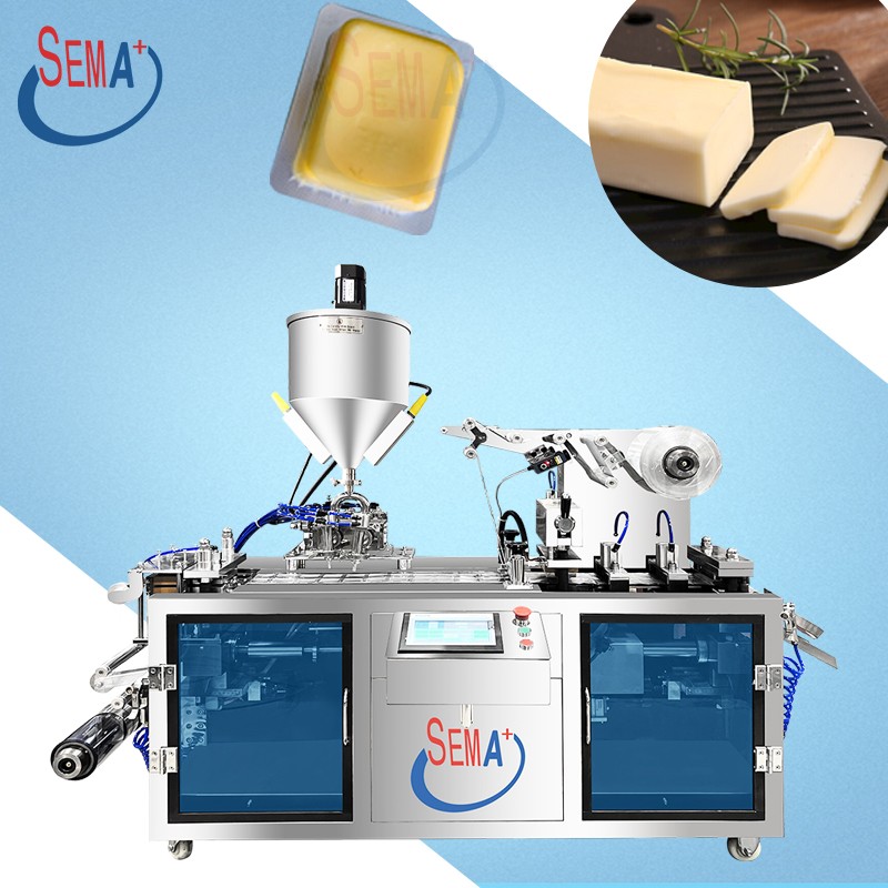 Automatic Flat Plate Thermoforming Mini Liquid Blister Packing Machine for Honey Butter Jam Olive Oil