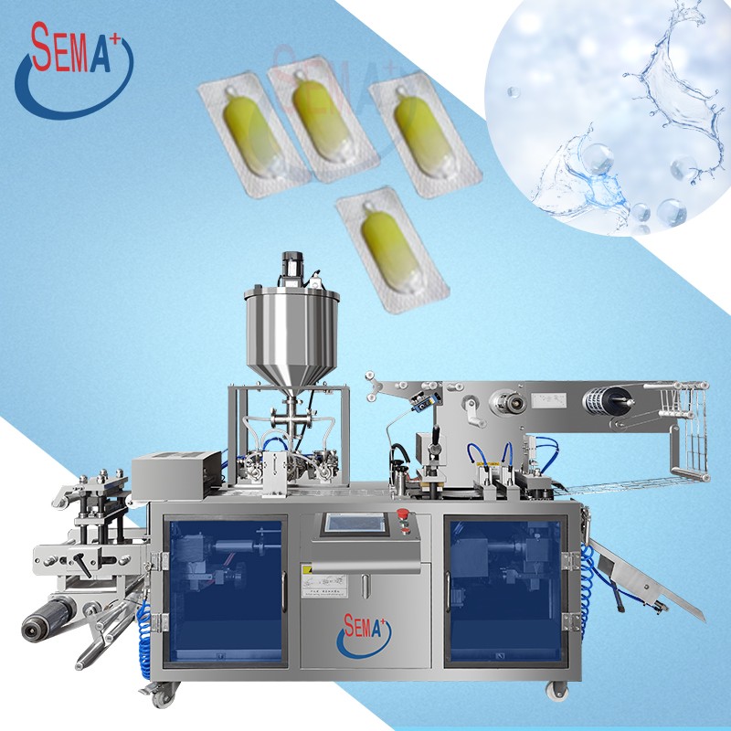 Full automatic cosmetic cream liquid blister packing machine