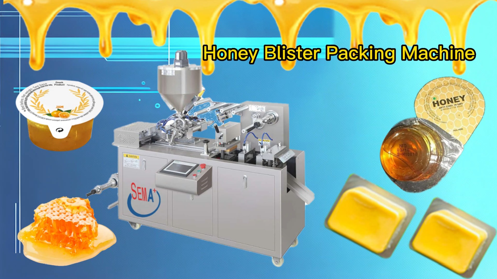 Hot sale 10g 15g 20g honey cream blister packing machine