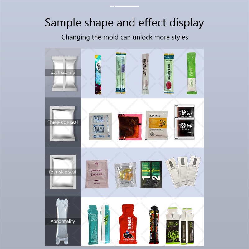 Multifunction packaging chocolate sauce honey 12g 15g Small Liquid Pouch honey sachet packing machine