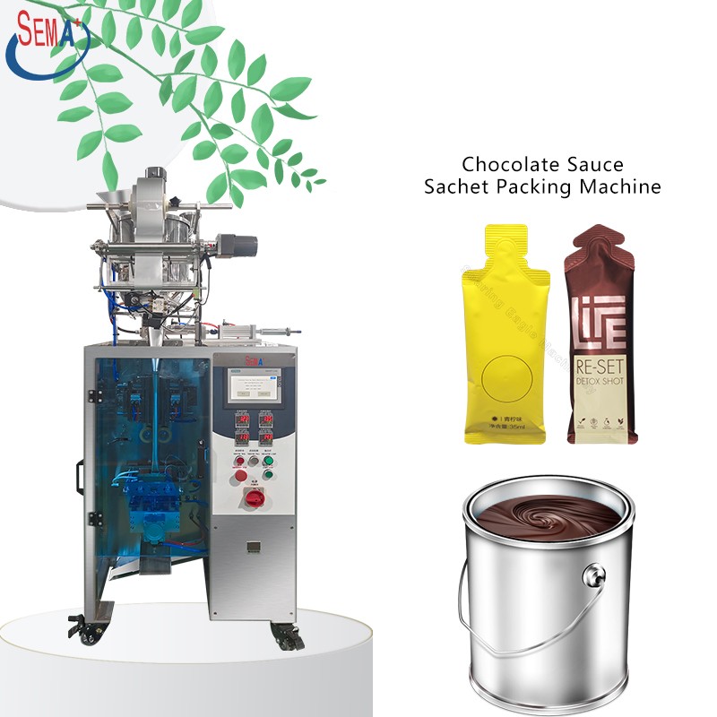 Multifunction packaging chocolate sauce honey 12g 15g Small Liquid Pouch honey sachet packing machine