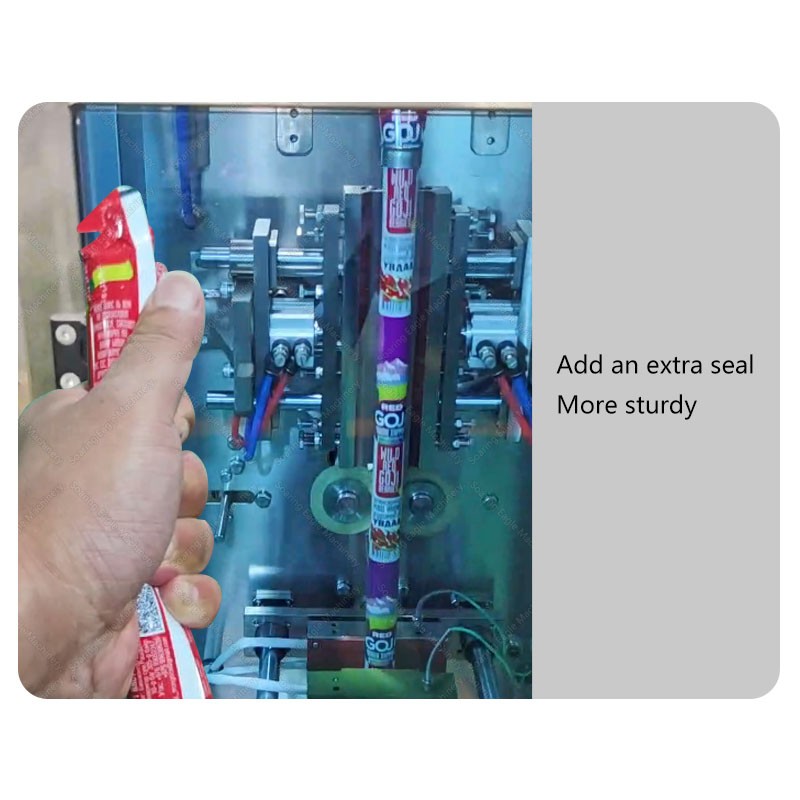 Automatic irregular shaped bag energy gel 100ml juice liquid sachet packaging machine