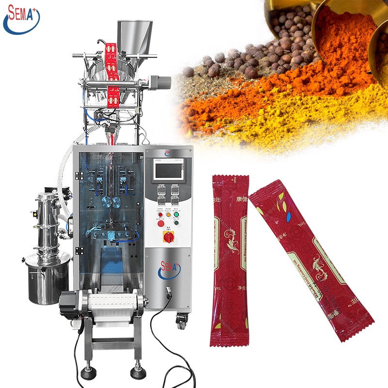 Automatic Small Vertical Sachets Spice Powder Coffee Grain Flour Tea Protein Milk Powder Bag Packing Machine