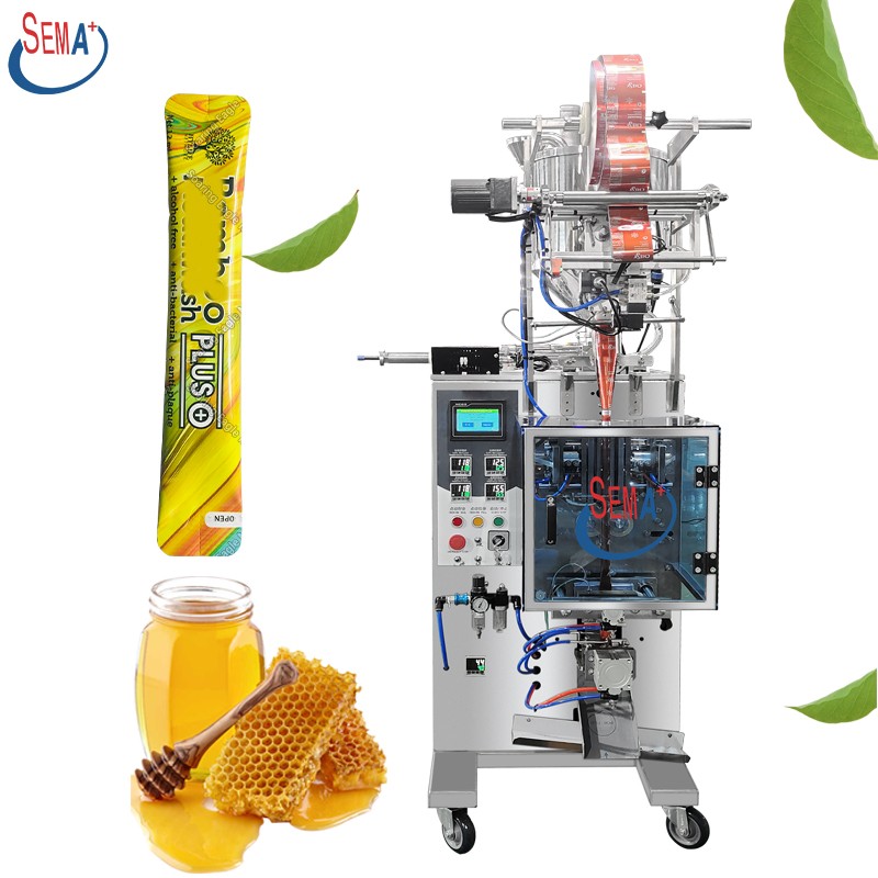 Easy to Operate automatic olive oil liquid pouch sachet 3 sides sealing filling sachet packing machine