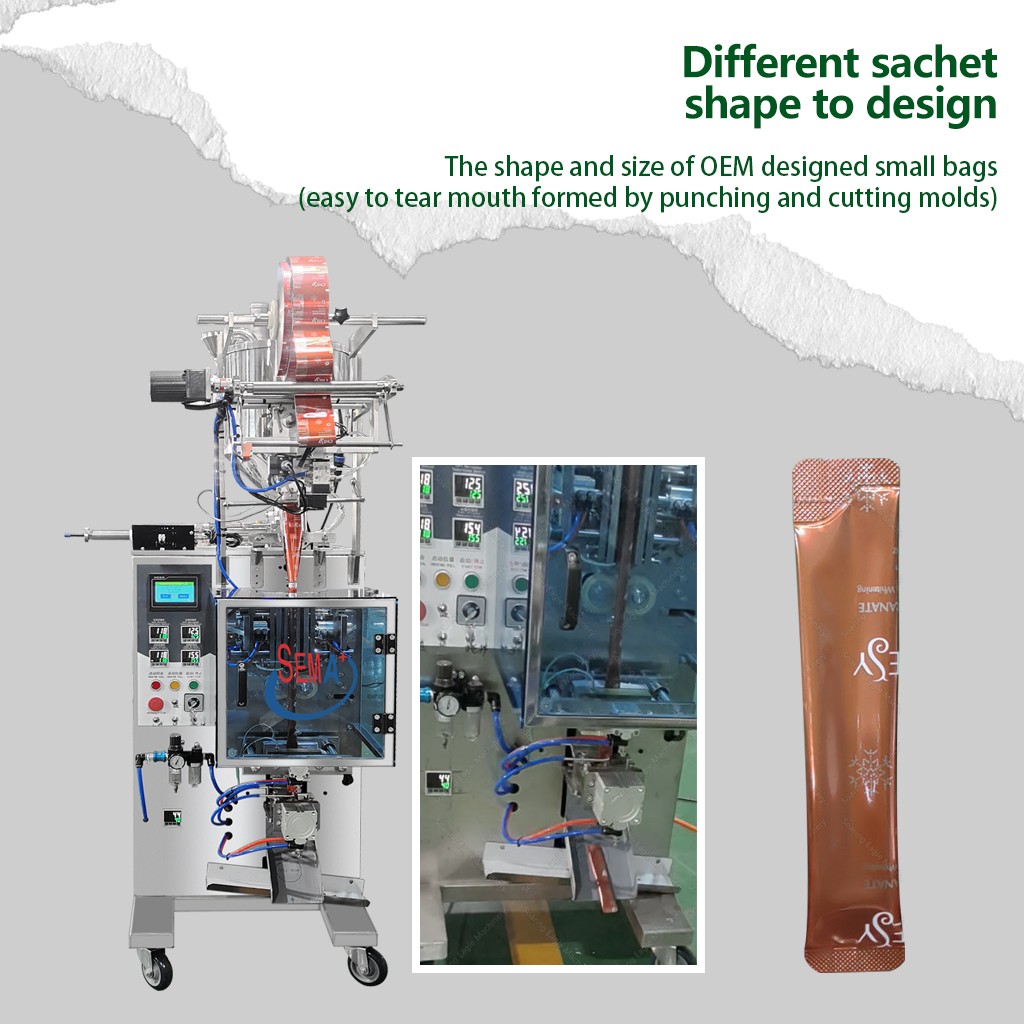 Sachet Vertical Automatic Packaging Olive Oil Liquid Filling Sachet Packing Machine