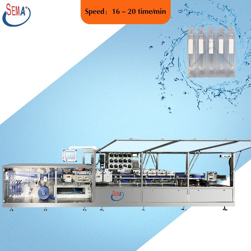 Full Automatic High Capacity Plastic Ampoule Forming Filling Sealing Machine Liquids Vitamin Health Liquid Packing Machine