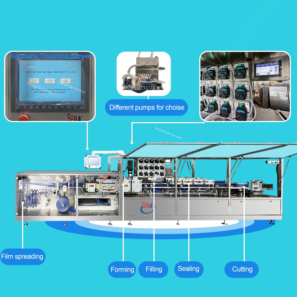 Ampoule plastic bottle Machine oral liquid Filling and Sealing Packing Machine Production for Chemical