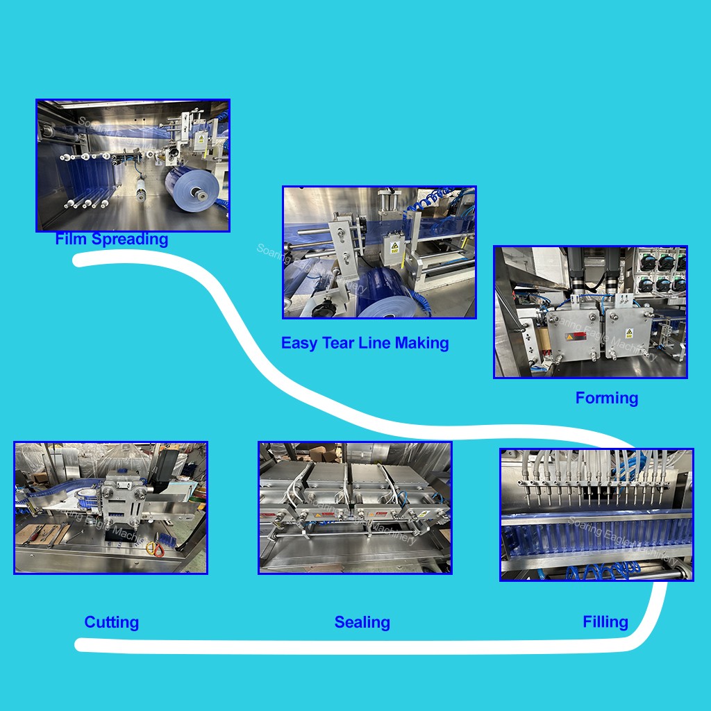 High-Yield Single-Dose Vitamin Health Oral Liquid Filling and Sealing Machine Plastic Ampoule Packaging Machine