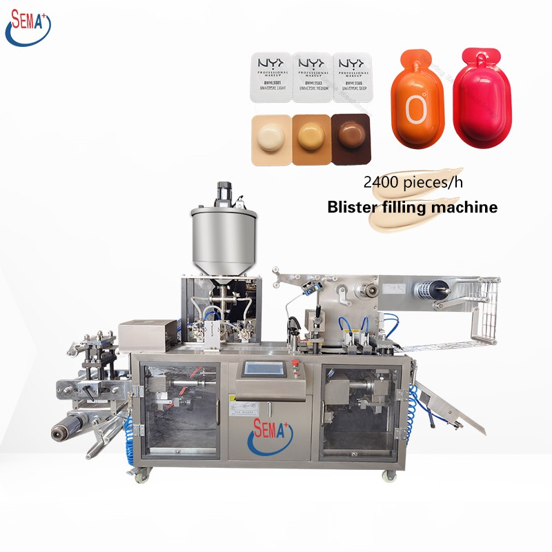 Automatic Liquid Olive Oil Jam Sauce Ketchup Honey Butter Cheese Paste Face Cream Marmalade Chocolate Blister Packing Machine
