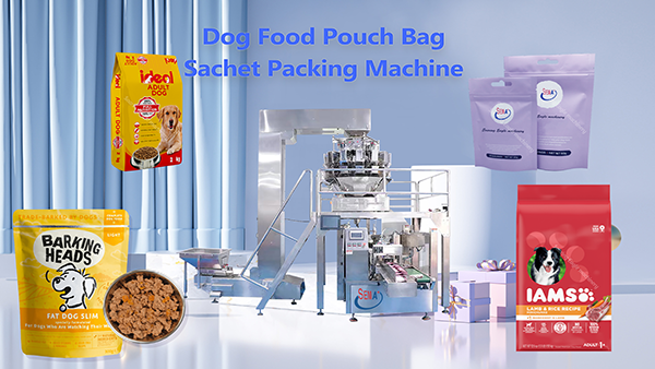 Dog food pouch bag sachet packing machine
