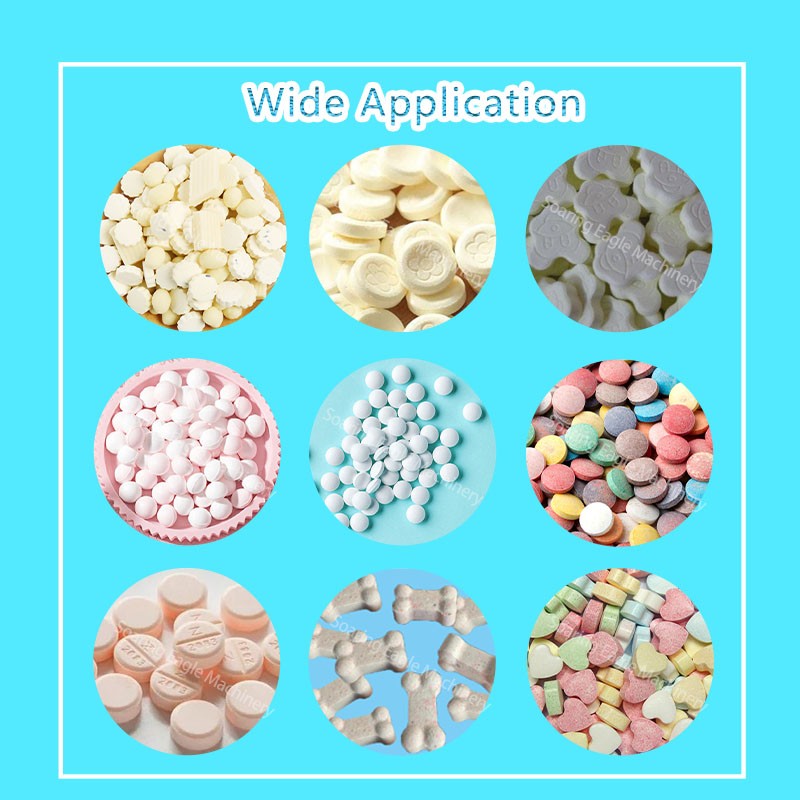 Automatic tablet press effervescent tablet compression pressing machine machine pills making machine With a good working for effervescent tablet vitamin and pharmaceutical pills