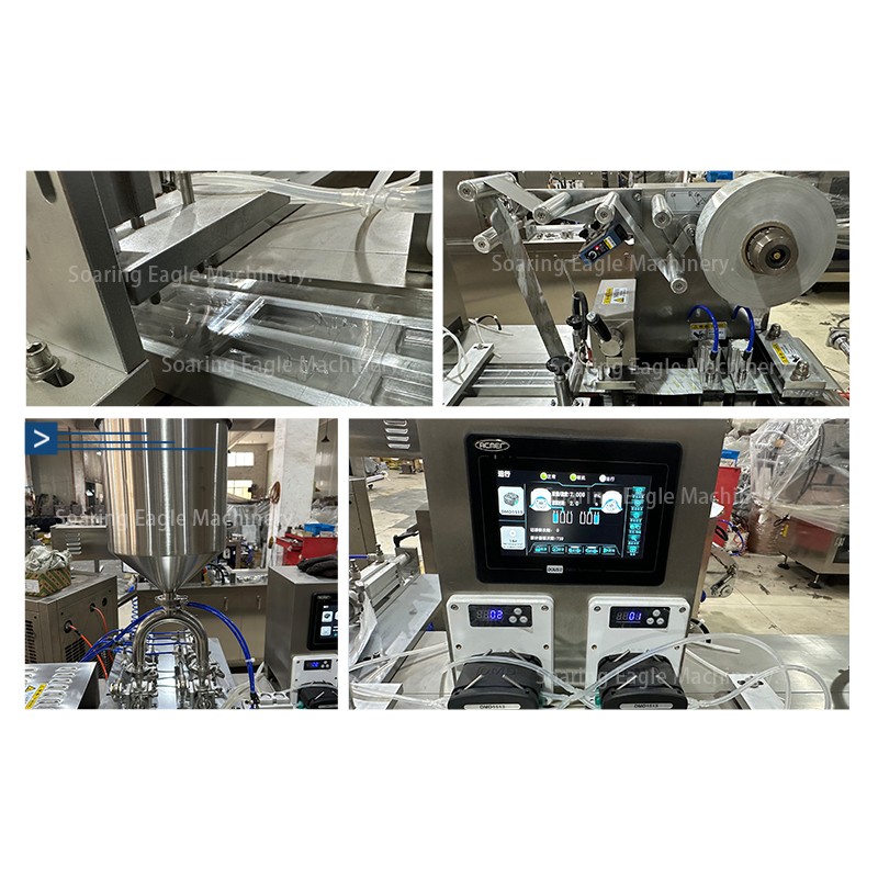 DPP Small Mini Automatic Blister Packing Machine For Honey Sauce Paste Liquid