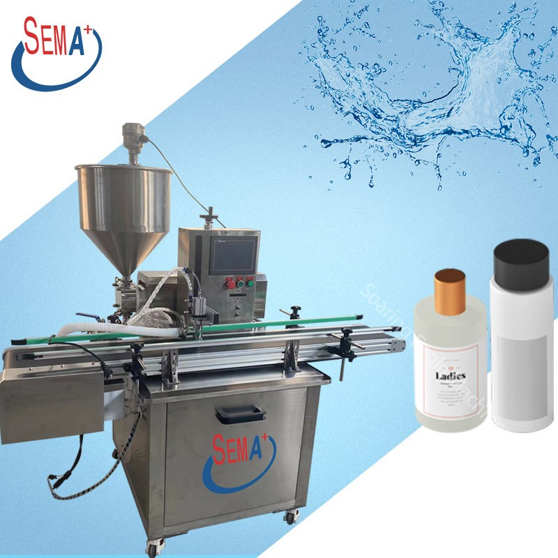 Semi-automatic liquid cream bottle ampoule single head filling machine