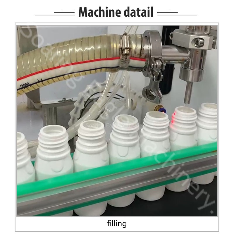 Semi-automatic liquid cream bottle ampoule single head filling machine