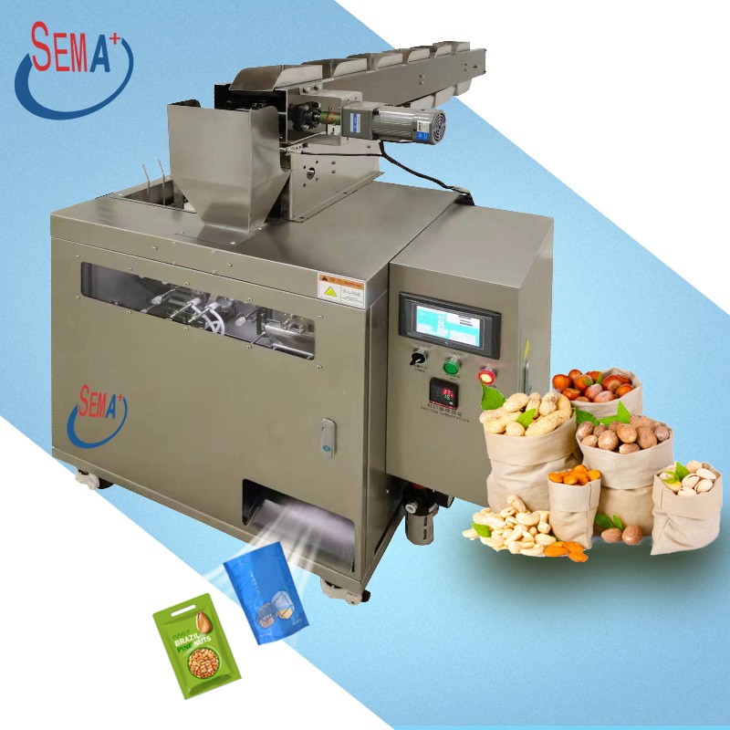 Automatic premade pouch bag zipper sachet doypack sachet filling sealing sachet packing machine