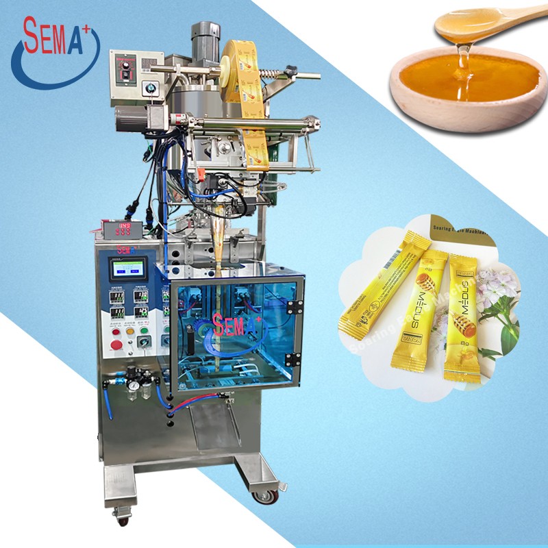 Automatic vffs packaging machine sachet packaging machine price stickers honey oil liquid sachet packaging machine