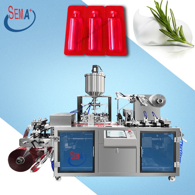 Multi functional 3g 5g 7g 3 pieces linking cosmetic cream blister packaging sealing machine fully automatic blister packaging machine