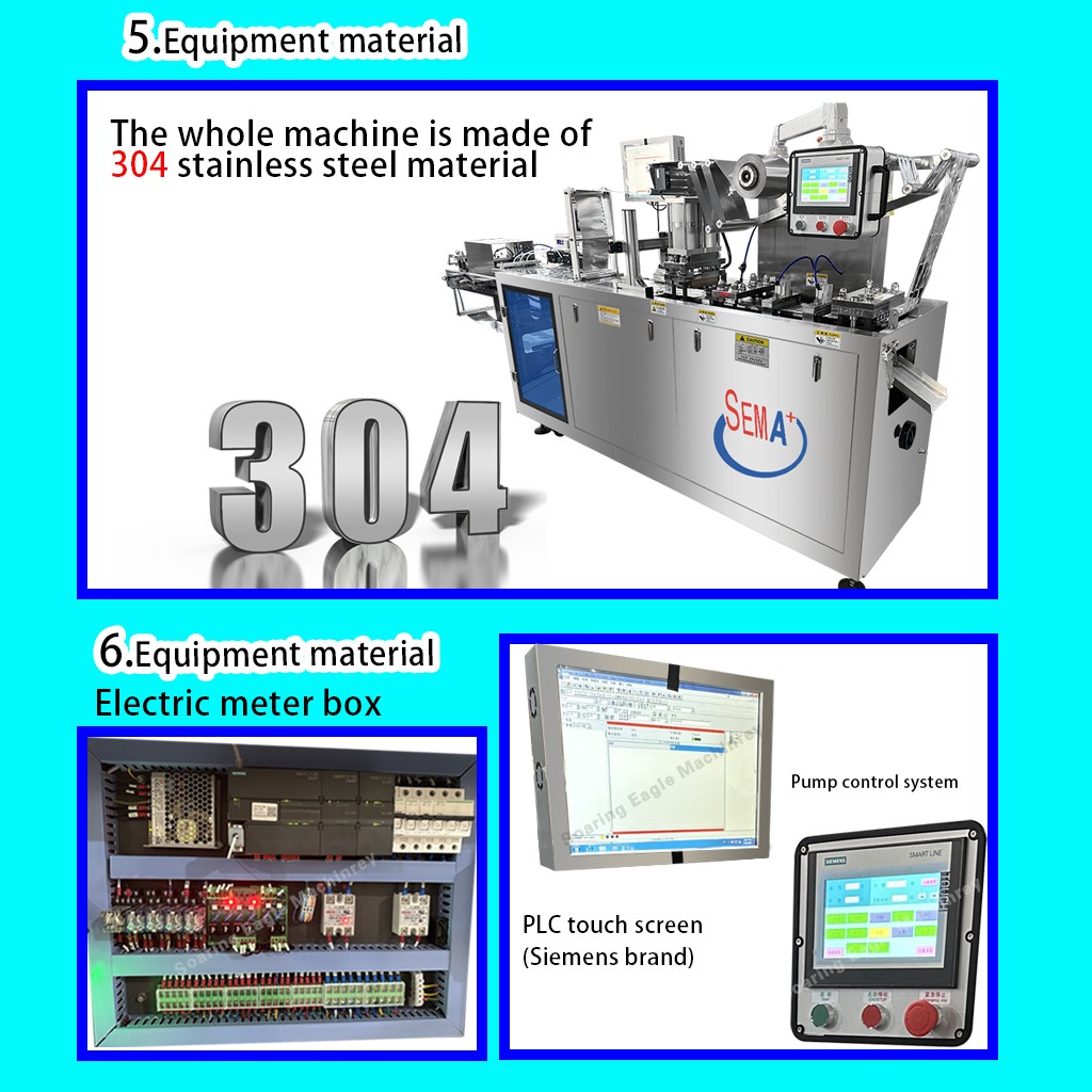 pet drop filling machine lice removal blister manual feeding external blister packaging machine