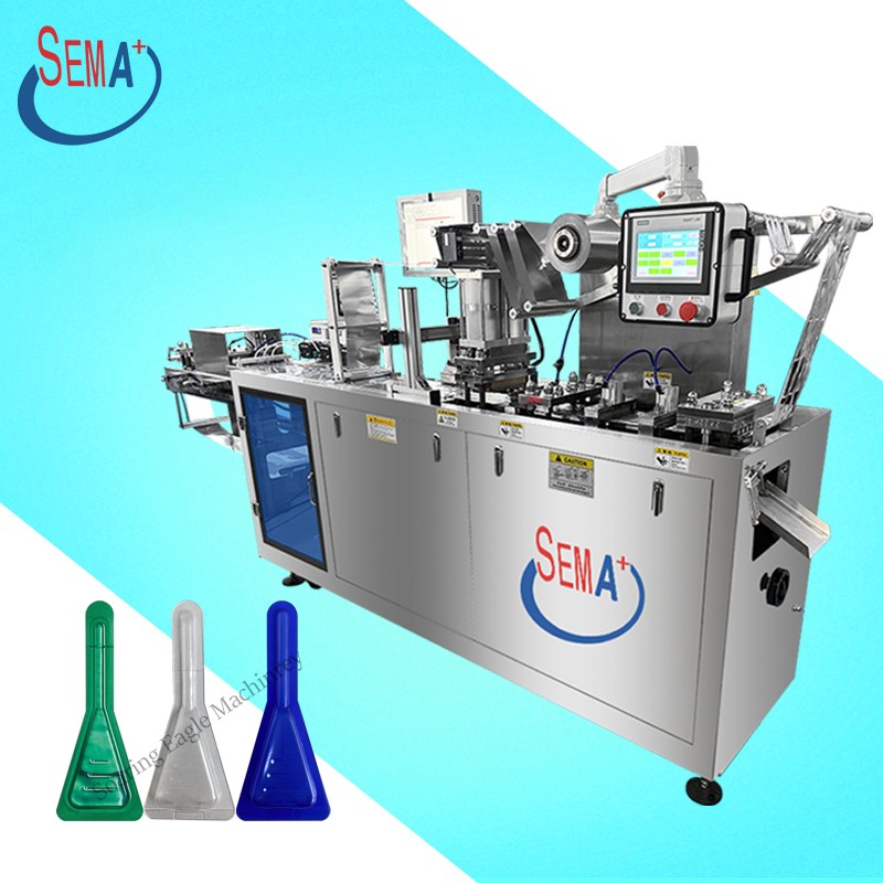 pet drop filling machine lice removal blister manual feeding external blister packaging machine