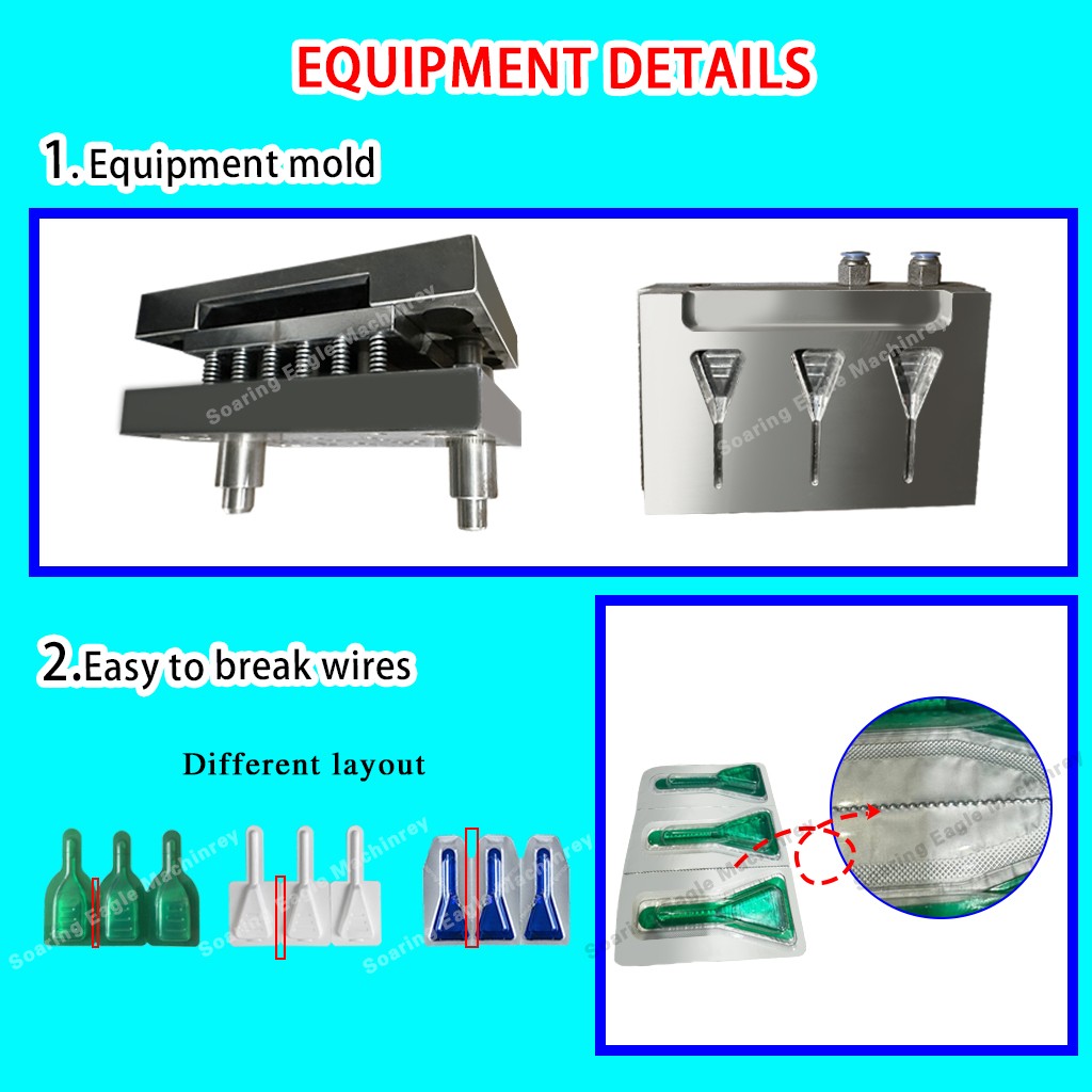 pet drop blister packing machine pet shower gel shampoo bubble outer blister packaging machine