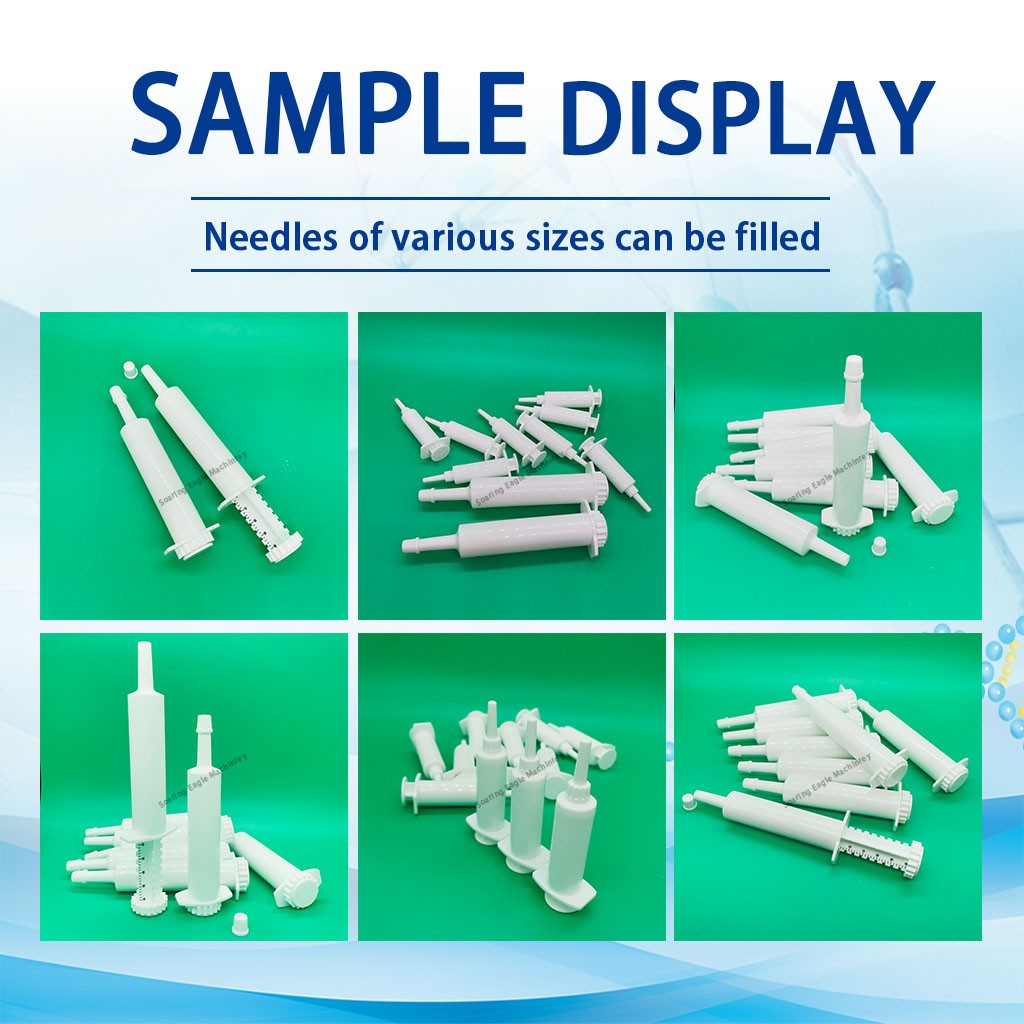 Small prefabricated syringe filling machine disposable cosmetic syringe filling machine