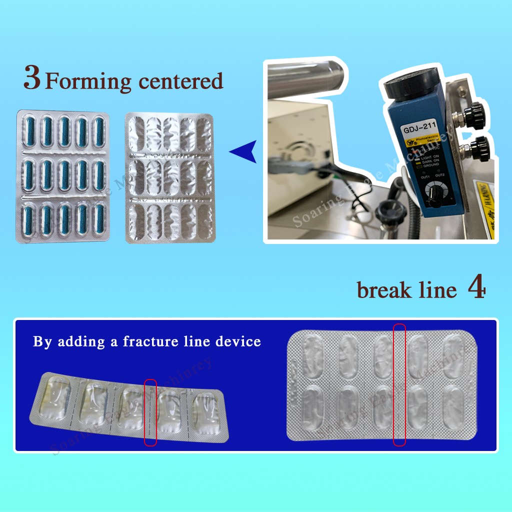 Fully Automatic Pill Medical Capsule Blister Packaging Machine Plastic Alu Drug Tablet Packaging Machine