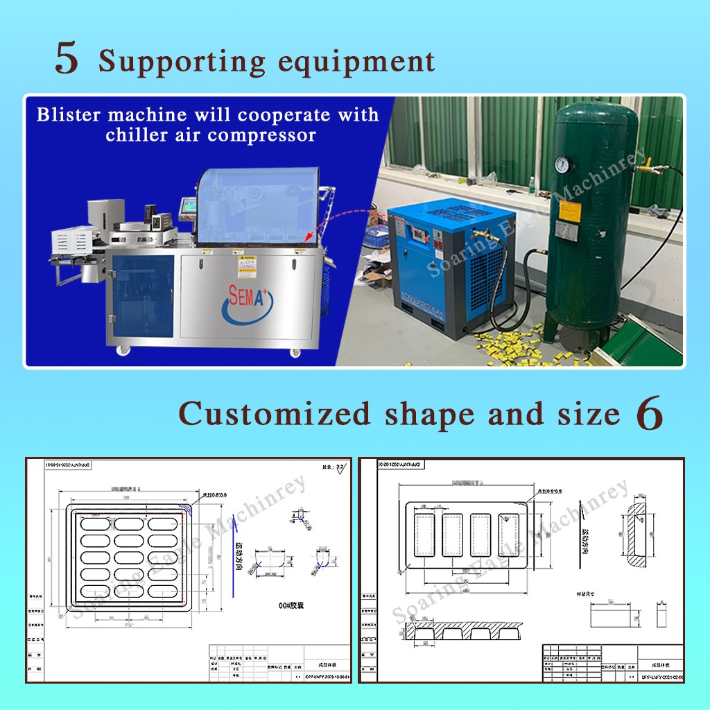 Automatic High-Frequency Fully Automatic Plastic Aluminum Chewing Gum Medical Capsule Blister Packing Machine