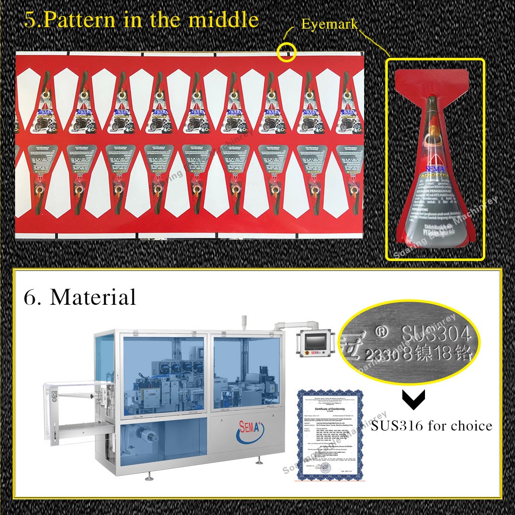 Plastic ampoule liquid packaging machine standing bottle juice liquid forming filling sealing packaging machine