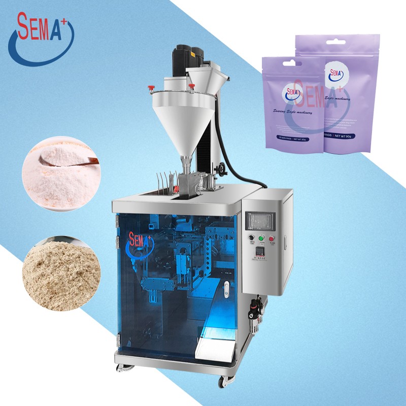 Premade zipper bag doypack pouch bag powder customized filling weight sachet packing machine