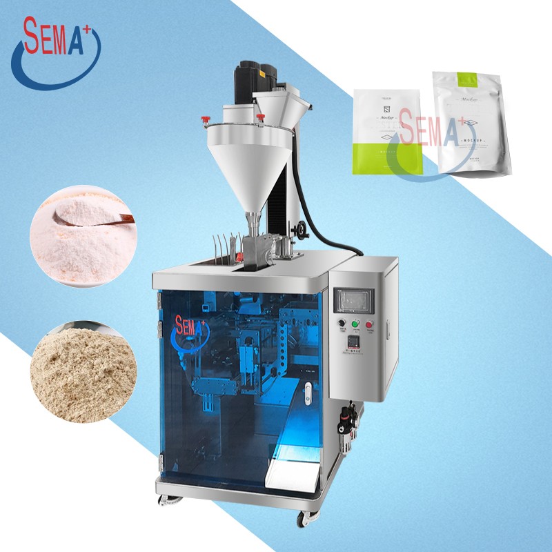 Prefabricated bag zipper bag food powder 200g 100g sachet spice milk protein tea coffee powder packaging machine