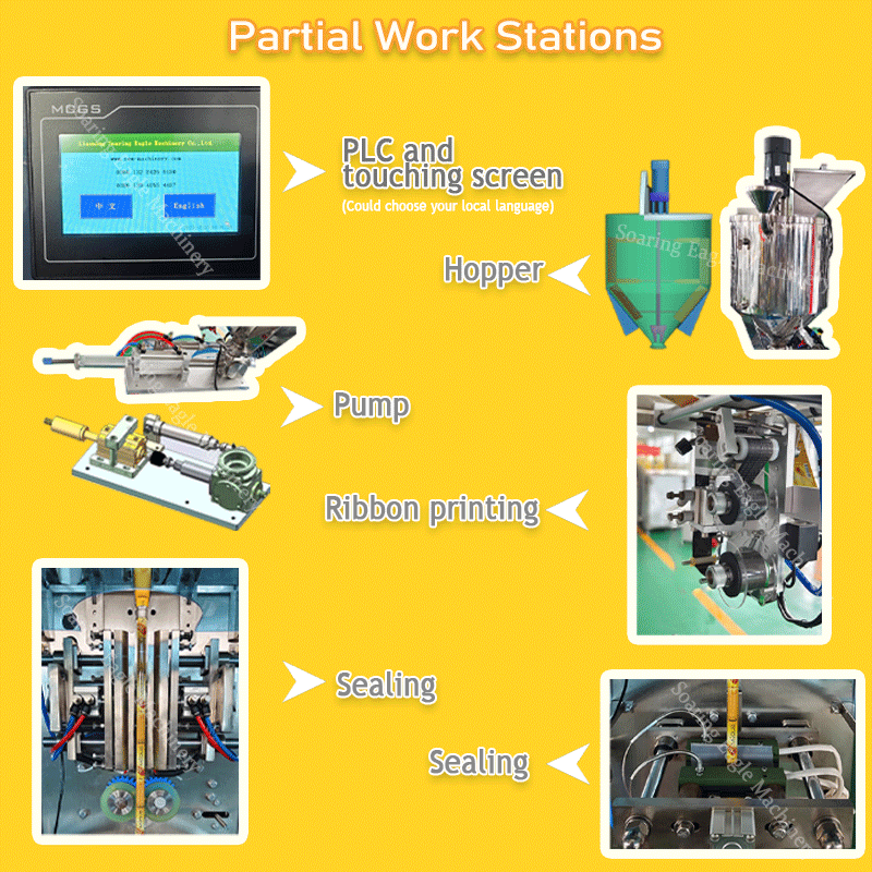 High quality Small Automatic Honey Oil Water Gel Ice Peanut Butter Liquid Sachet Packing Machine