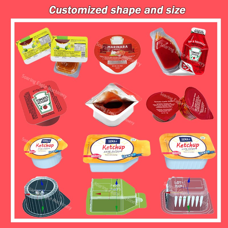 Automatic Cream Packing Top Paste Ketchup Packing High Quality Liquid Filling Sealing Blister Packing Machine