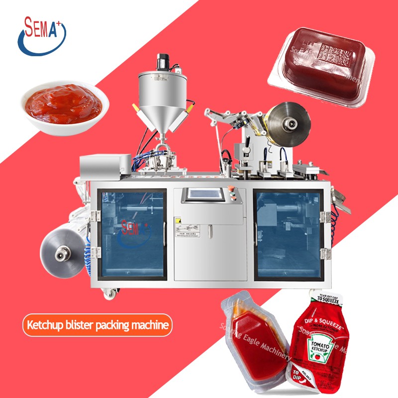 High Speed Automatic Cheese Butter Masala Sauce Ketchup Jam Honey Cream Dpp 80 Blister Packing Machine