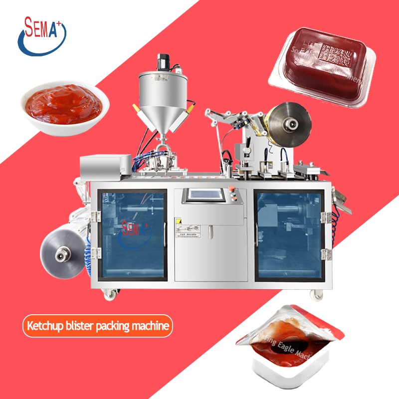 Automatic Cream Packing Top Paste Ketchup Packing High Quality Liquid Filling Sealing Blister Packing Machine