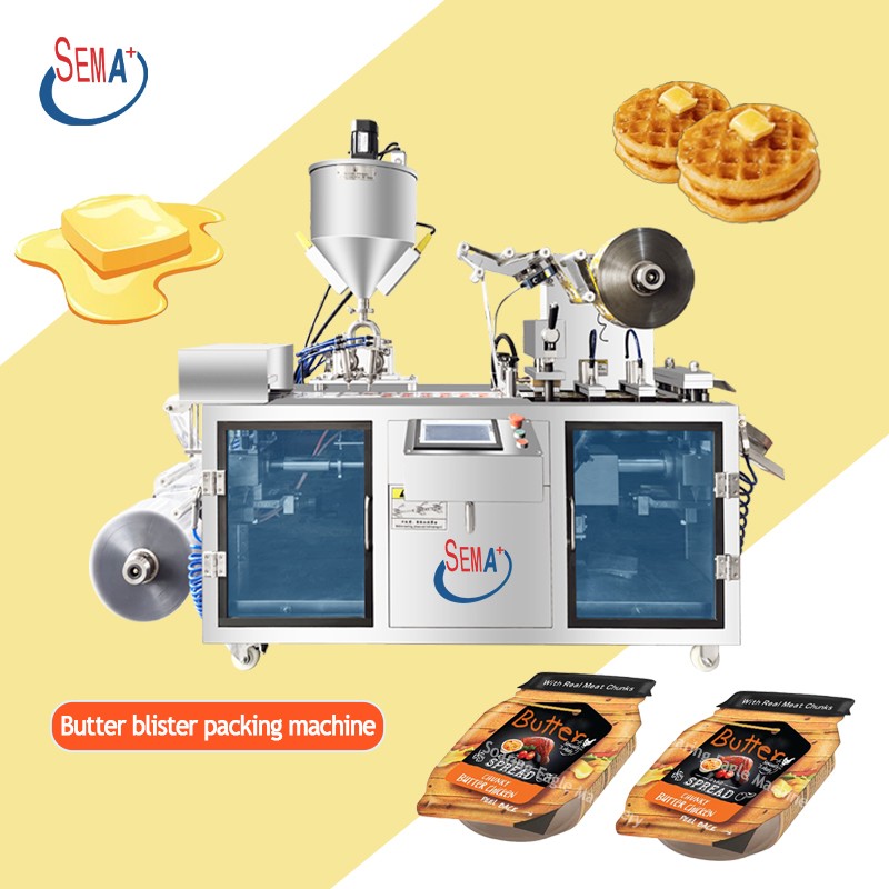 Full Automatic Food Packing Jam Honey Ketchup Cheese Chili Sauce Liquid Paste Blister Packing Machine