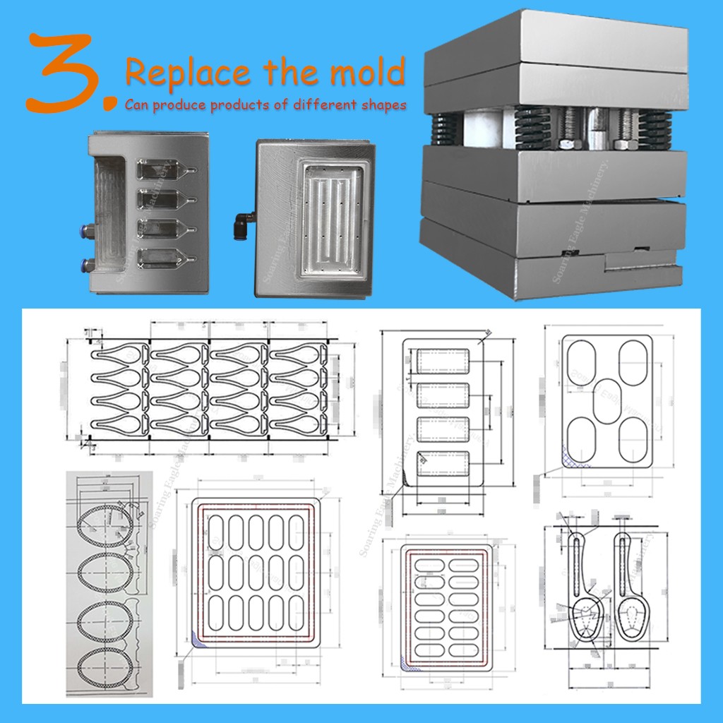 High precision DPP series automatic blister packaging and sealing machine for food and cosmetics