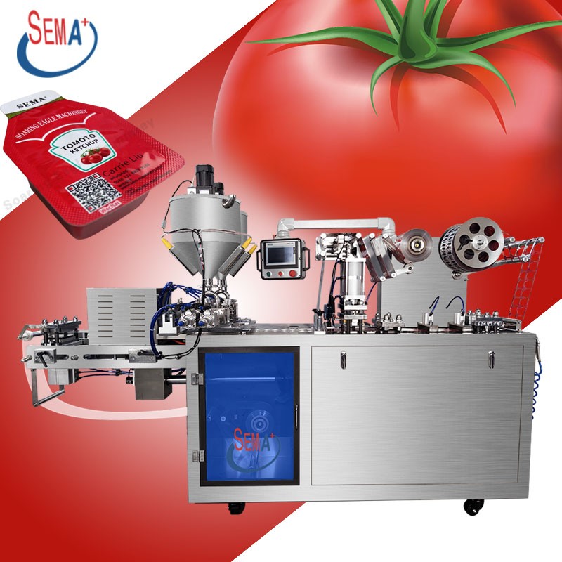 Automatic Filling Packing Tomato Sauce Plastic Filling Sealing Blister Packing Machine