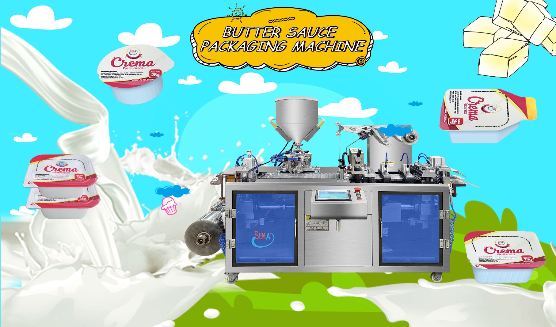 Butter sauce blister packing machine