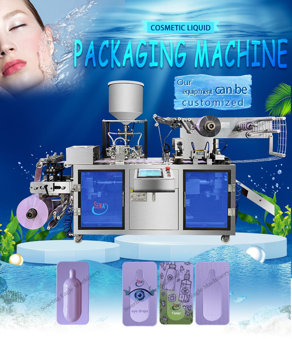 Cosmetic liquid cream blister packing machine