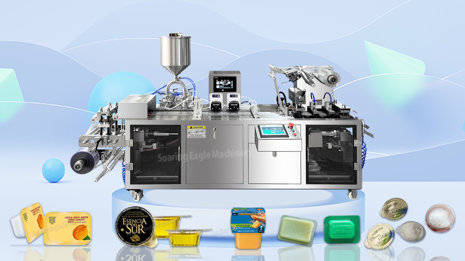 Full automatic cosmetic cream paste blister packing machine #blistermachine #blisterpackingmachine