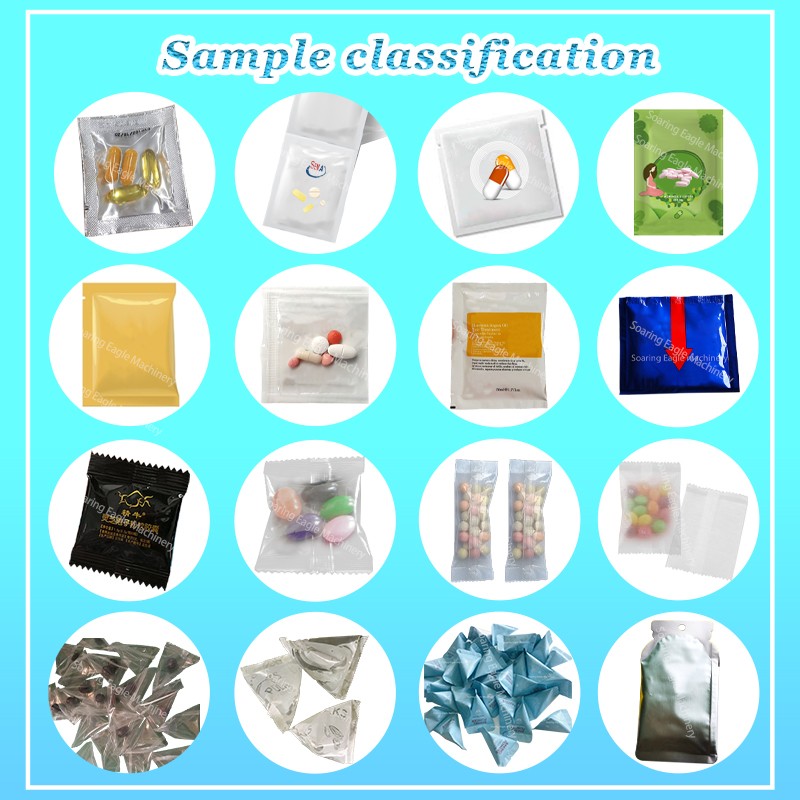 Automatic Sachets Medicine Pill Capsule Tablet Packing Machine 3/4 Side Sealing backside Sealing sachet packing machine